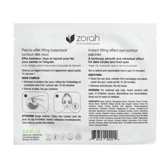 Instant lifting effect eye contour patch