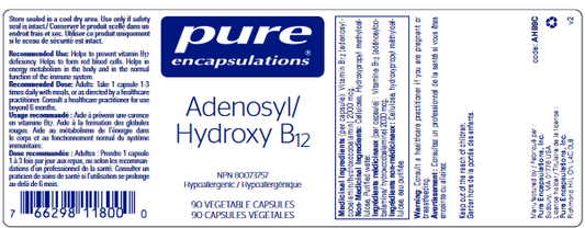 Adenosyl/Hydroxy B12 Capsules