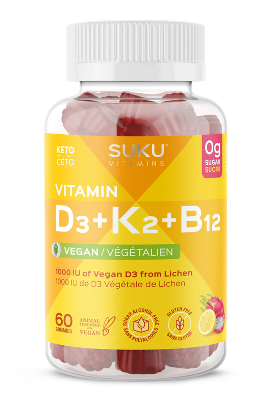 Vitamine D3+K2+B12