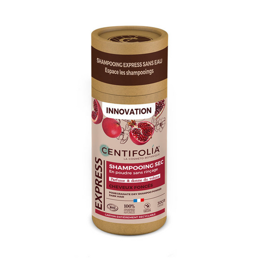 Shampooing sec en poudre grenade - cheveux foncés