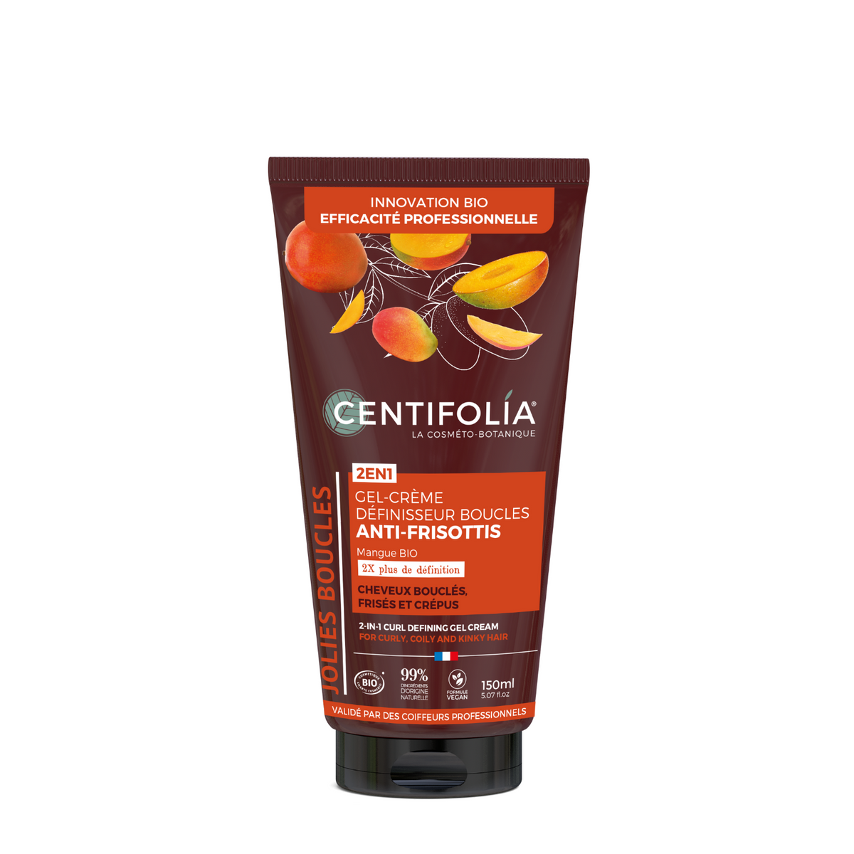 Gel-crème définisseur boucles 2-en-1