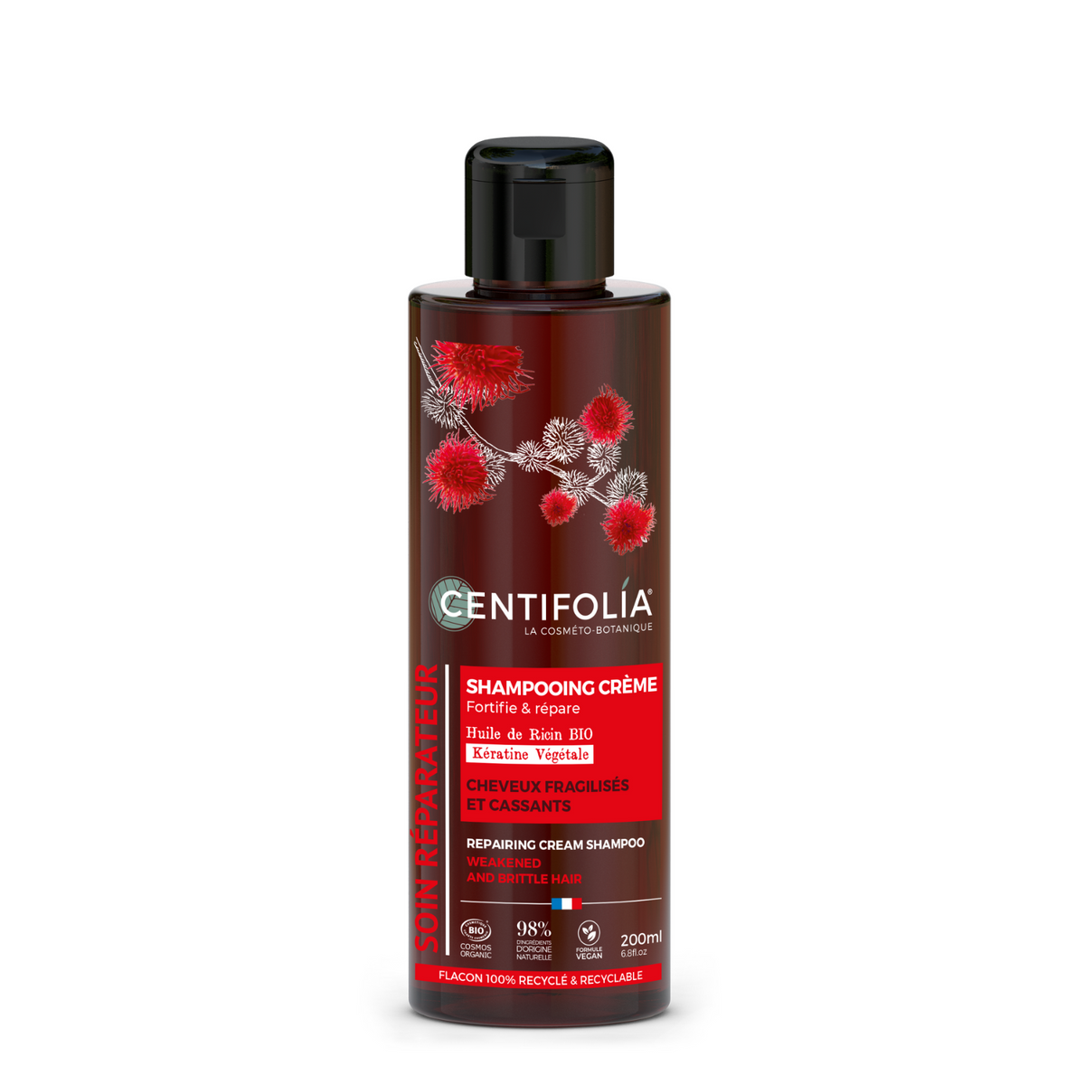 Shampooing crème réparateur - cheveux fragilisés et cassants