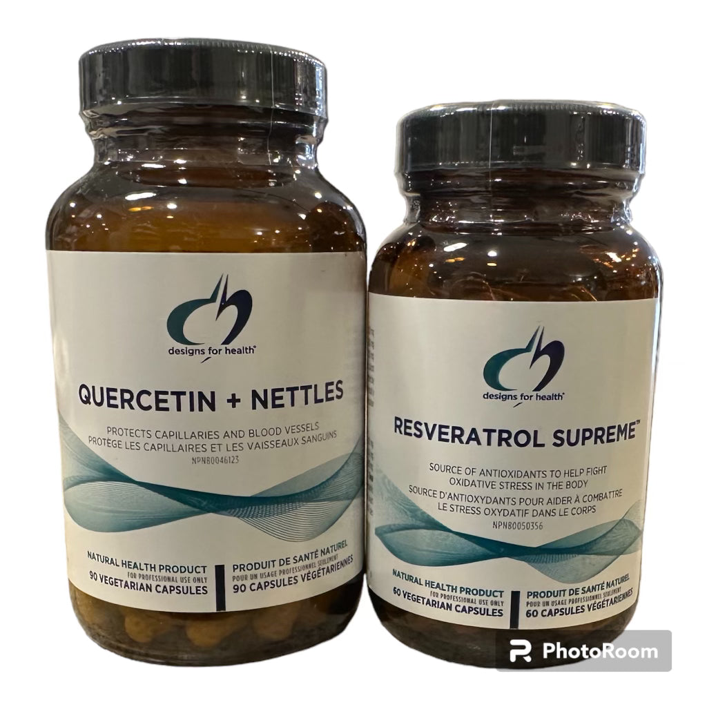 Duo Quercetin + Nettles et Resveratrol Supreme - Sonia Giguère - Naturopathe