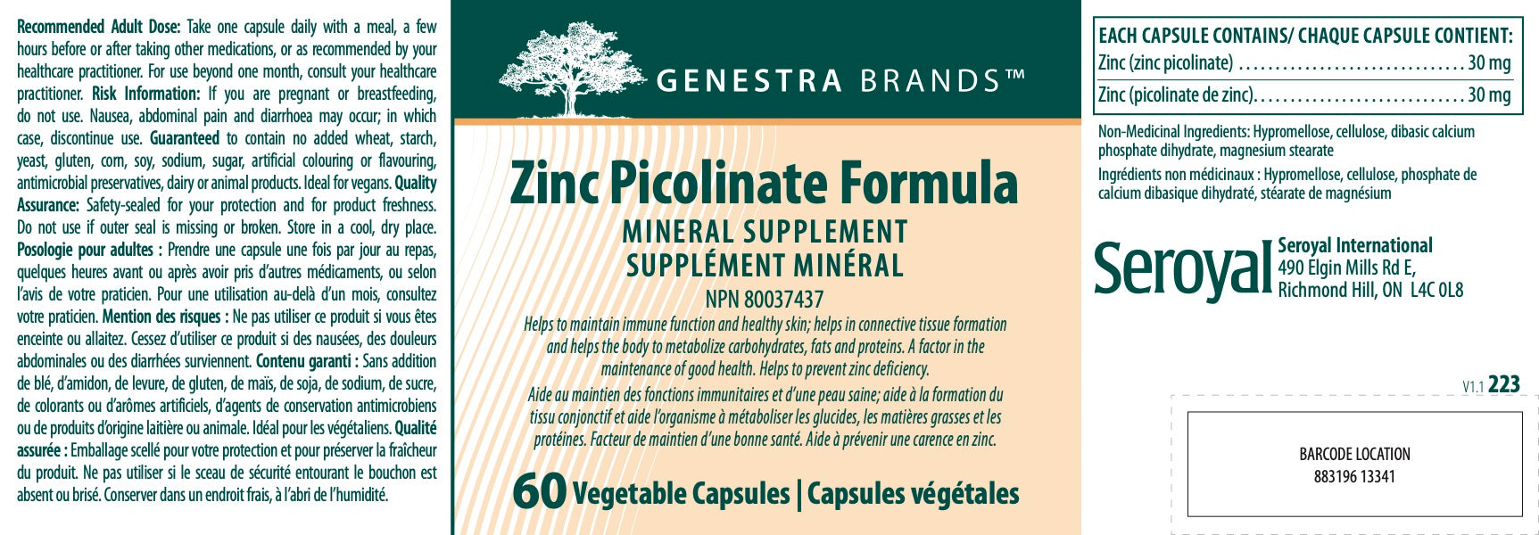 Zinc Picolinate Formula