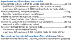 Cognicin (Amélioration cognitive et de la mémoire)