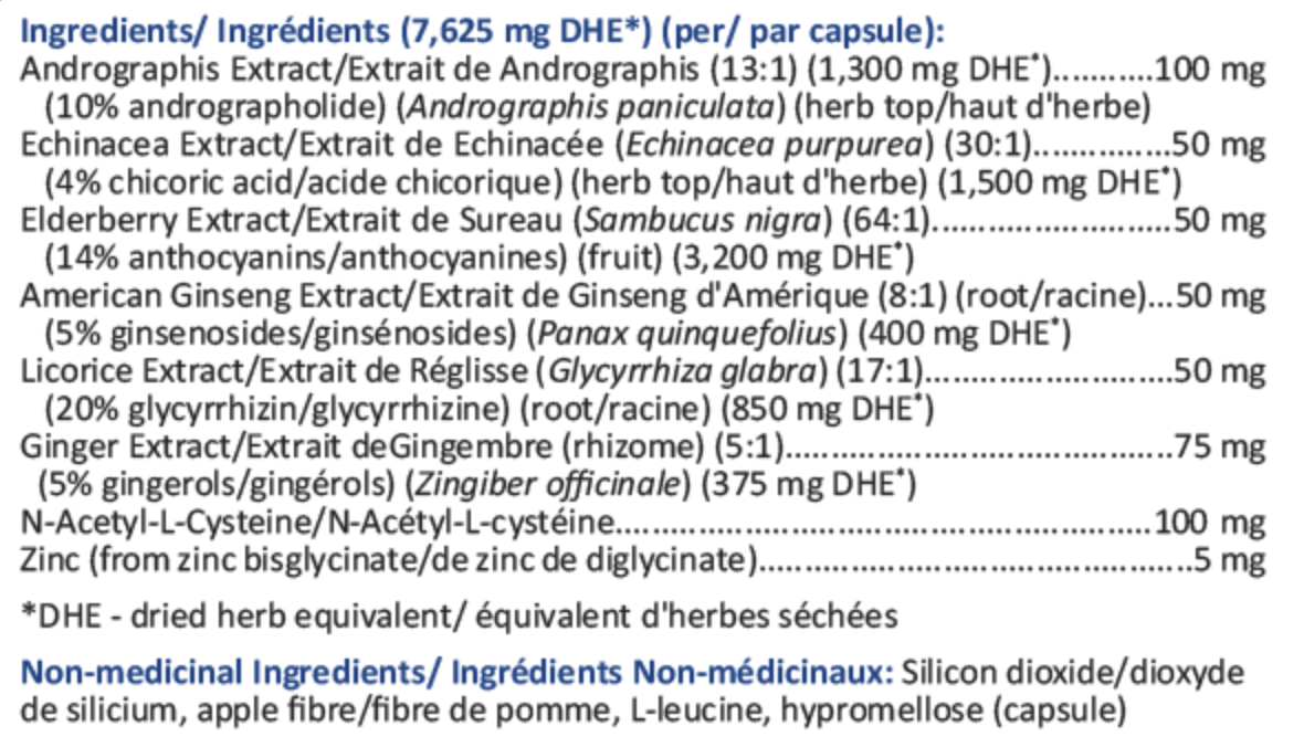 Defenxin (Formule de soulagement du rhume et de la grippe)