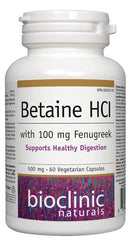 Betaine HCI avec 100 mg Fenugrec