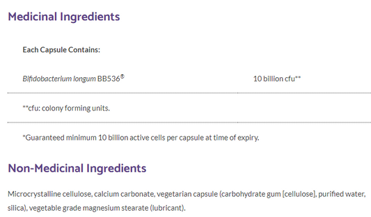 Probiotic-Pro BB536® · 10 Billion Active Cells